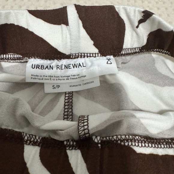 Urban Renewal Brown and White Zebra Flare Pants - Picture 2 of 6